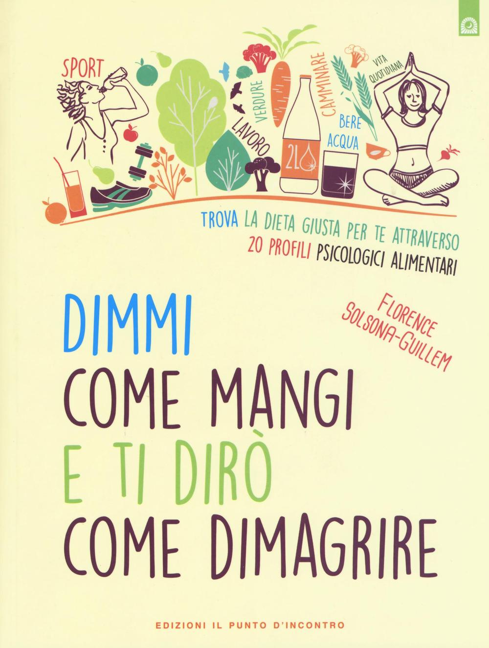 Libro Dimmi come mangi e ti dirò come dimagrire. Trova la dieta giusta per te attraverso 20 profili psicologici alimentari di Florence Solsona-Guillem - ean 9788868203078 - Edizioni Il Punto d'Incontro