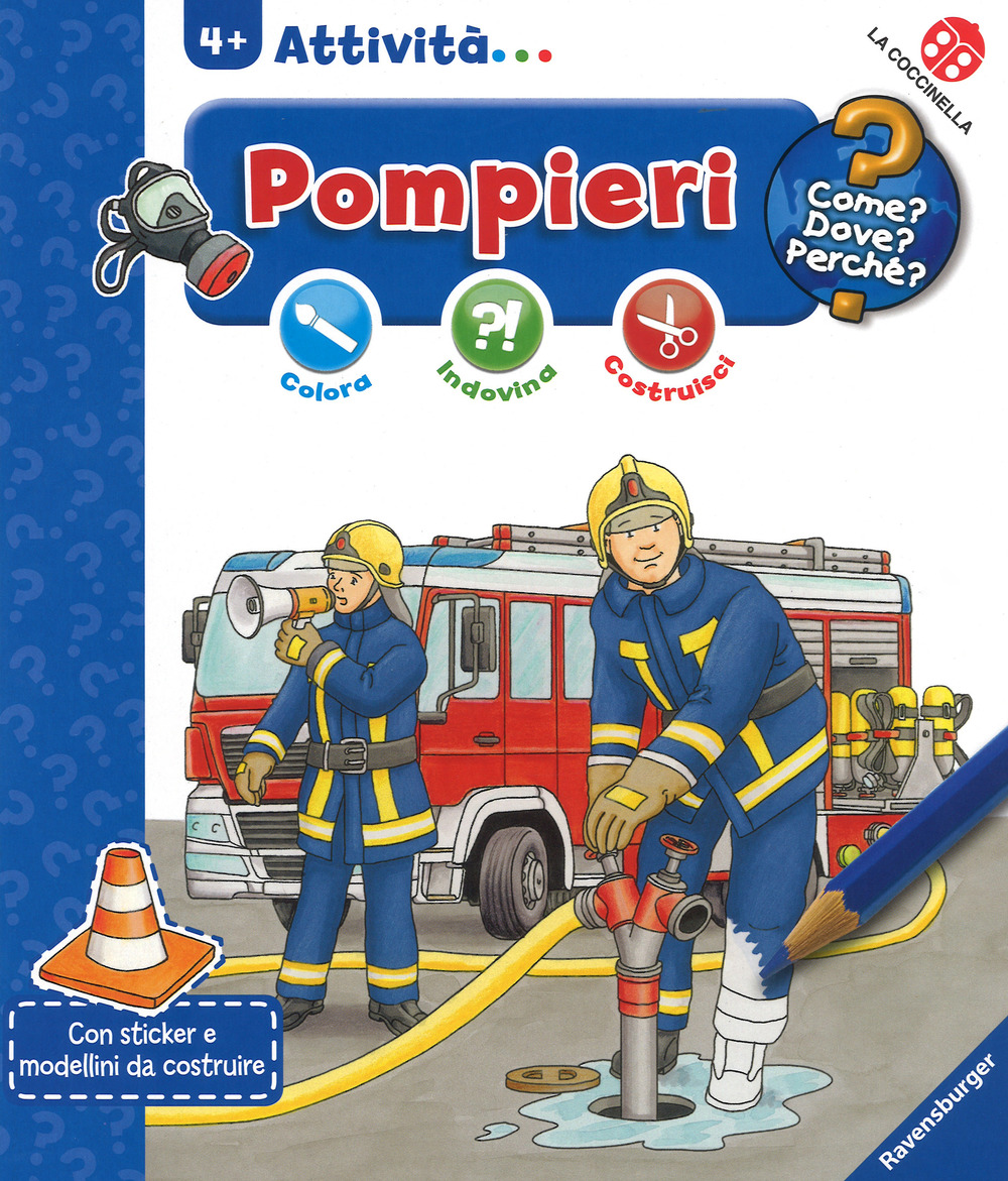 Libro pompieri. Colora