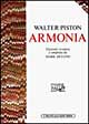 Libro Armonia di Walter Piston - ean 9788870630497 - EDT