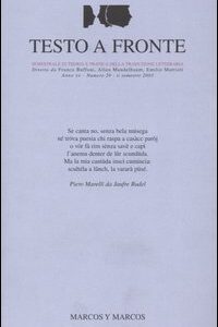 Libro Testo a fronte di  - ean 9788871683898 - Marcos y Marcos