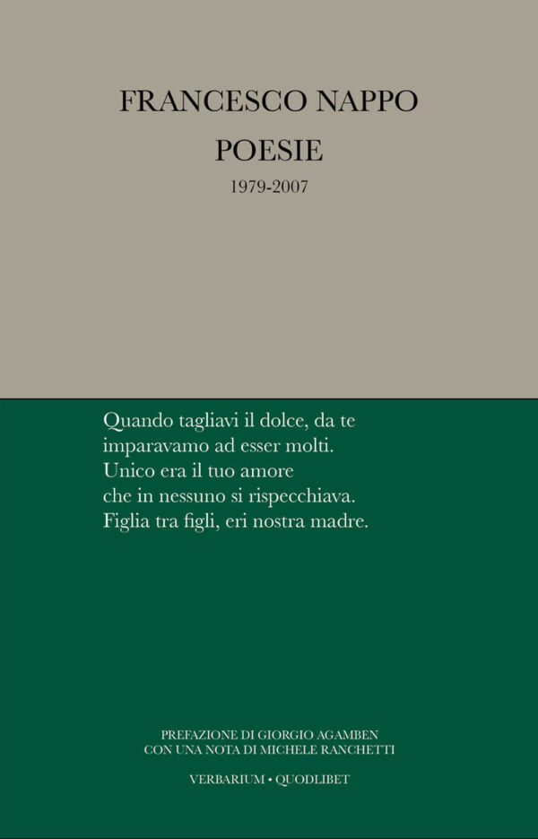 Libro Poesie (1979-2007) di Francesco Nappo - ean 9788874621361 - Quodlibet