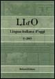 Libro LI d'O. Lingua italiana d'oggi (2005) di  - ean 9788878700840 - Bulzoni