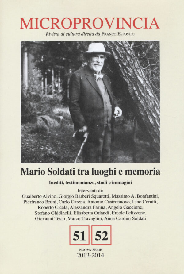 Libro Microprovincia (2013-2014) vol. 51-52. Mario Soldati tra luoghi e memoria. Inediti
