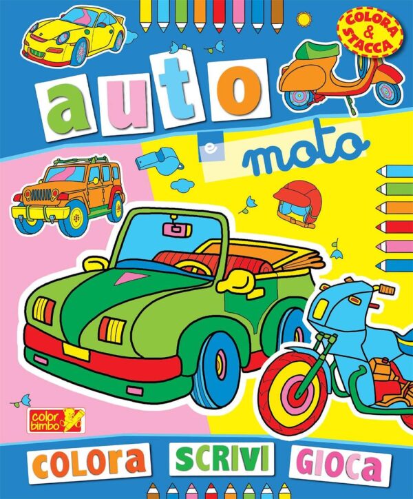Libro Colora auto e moto di  - ean 9788883372735 - ColorBimbo