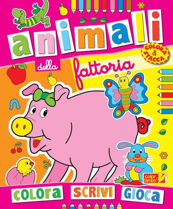 Libro Colora gli animali della fattoria di  - ean 9788883372773 - ColorBimbo