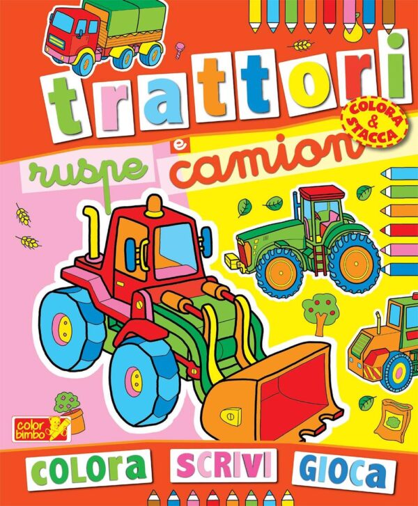 Libro Colora trattori