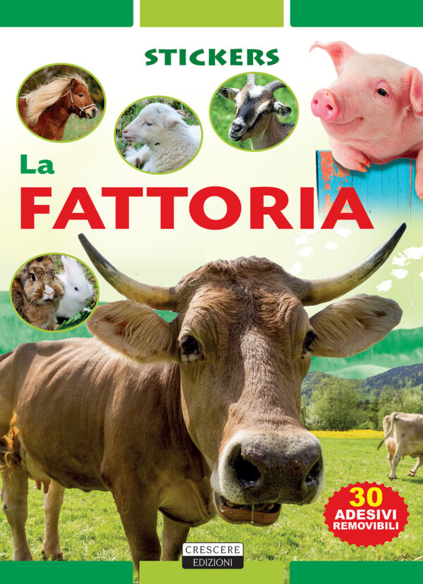 Libro fattoria. Con 30 adesivi removibili di Viola Autieri - ean 9788883376221 - Crescere