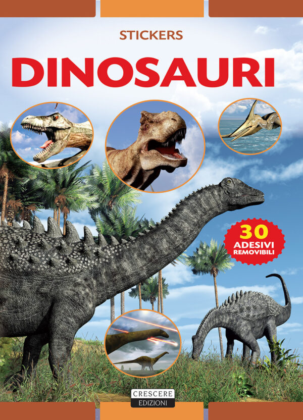 Libro Dinosauri. Con 30 adesivi removibili di Viola Autieri - ean 9788883376252 - Crescere