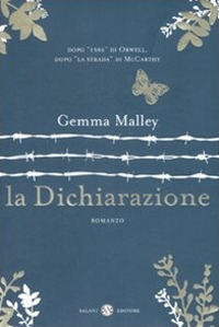 Libro dichiarazione di Gemma Malley - ean 9788884518293 - Salani