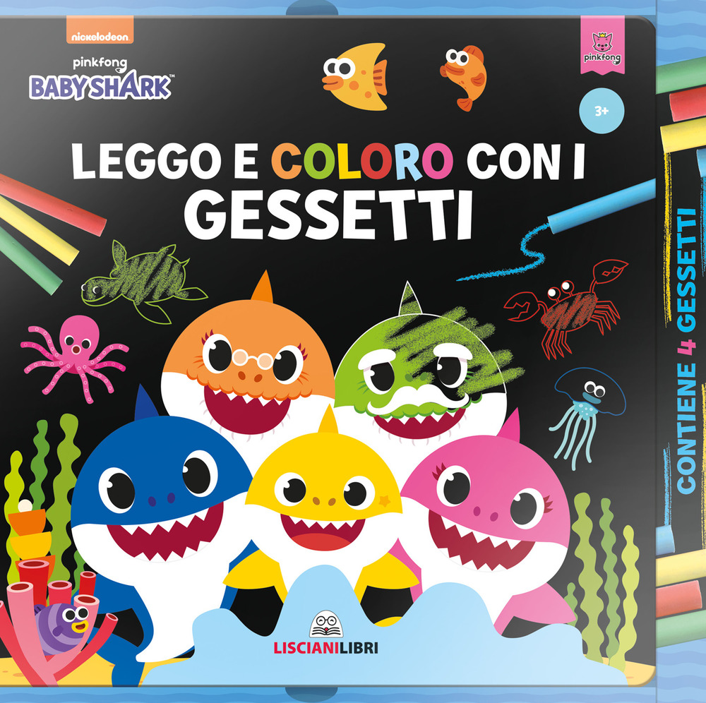 Libro Disegno e colori con i gessetti. Baby Shark di  - ean 9788892810457 - Liscianilibri