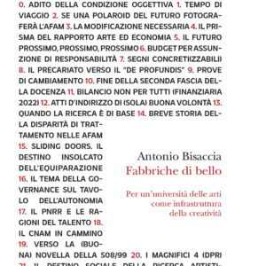 Libro Fabbriche di bello. Per un’università delle arti come infrastruttura della creatività di Antonio Bisaccia - ean 9791259980304 - Luca Sossella Editore