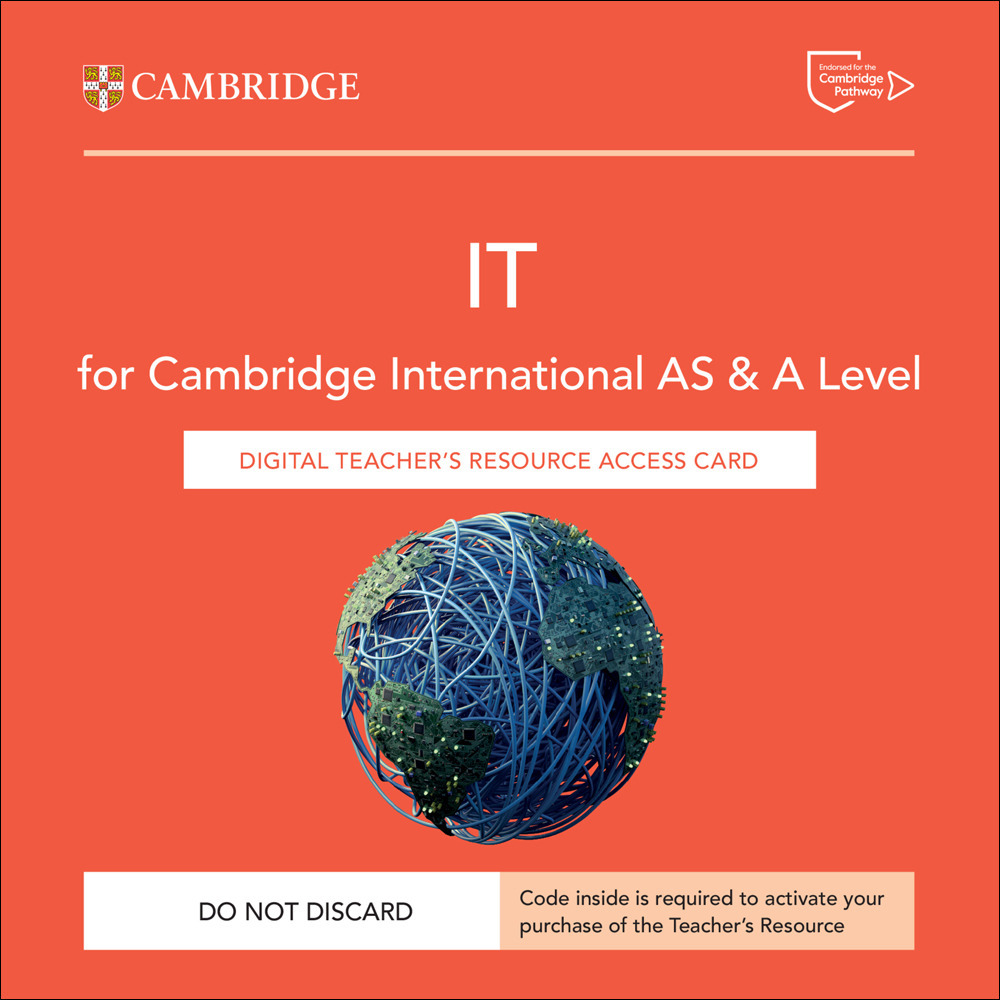 Libro Cambridge International AS & A Level IT. Teachers resource access card (con codice di accesso alla versione digitale) di Ceredig Cattanach-Chell; Neil Rickus; Bernie Fishpool; David Waller; Paul Long; Sarah Lawrey; Victoria Ellis - ean 9781009453004 - Cambridge
