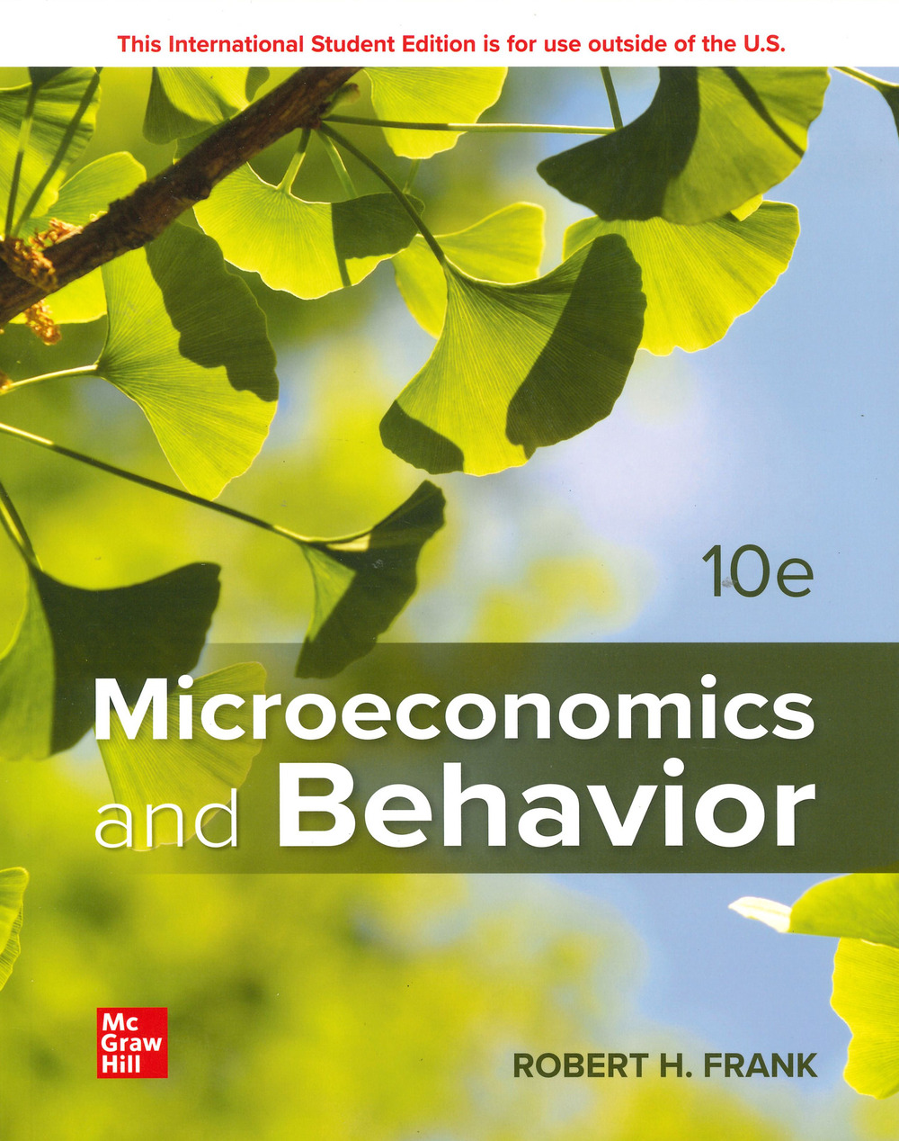 Libro Microeconomics and behaviour di Robert H. Frank; Edward Cartwright - ean 9781260575644 - McGraw-Hill Education