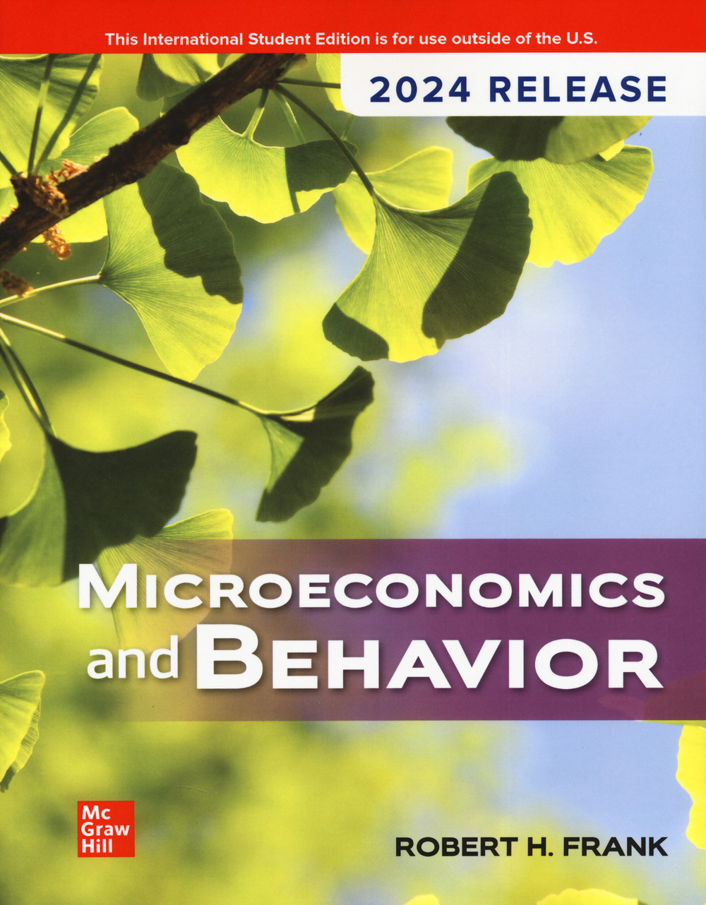 Libro Microeconomics and behavior. 2024 release di Robert H. Frank - ean 9781266898440 - McGraw-Hill Education