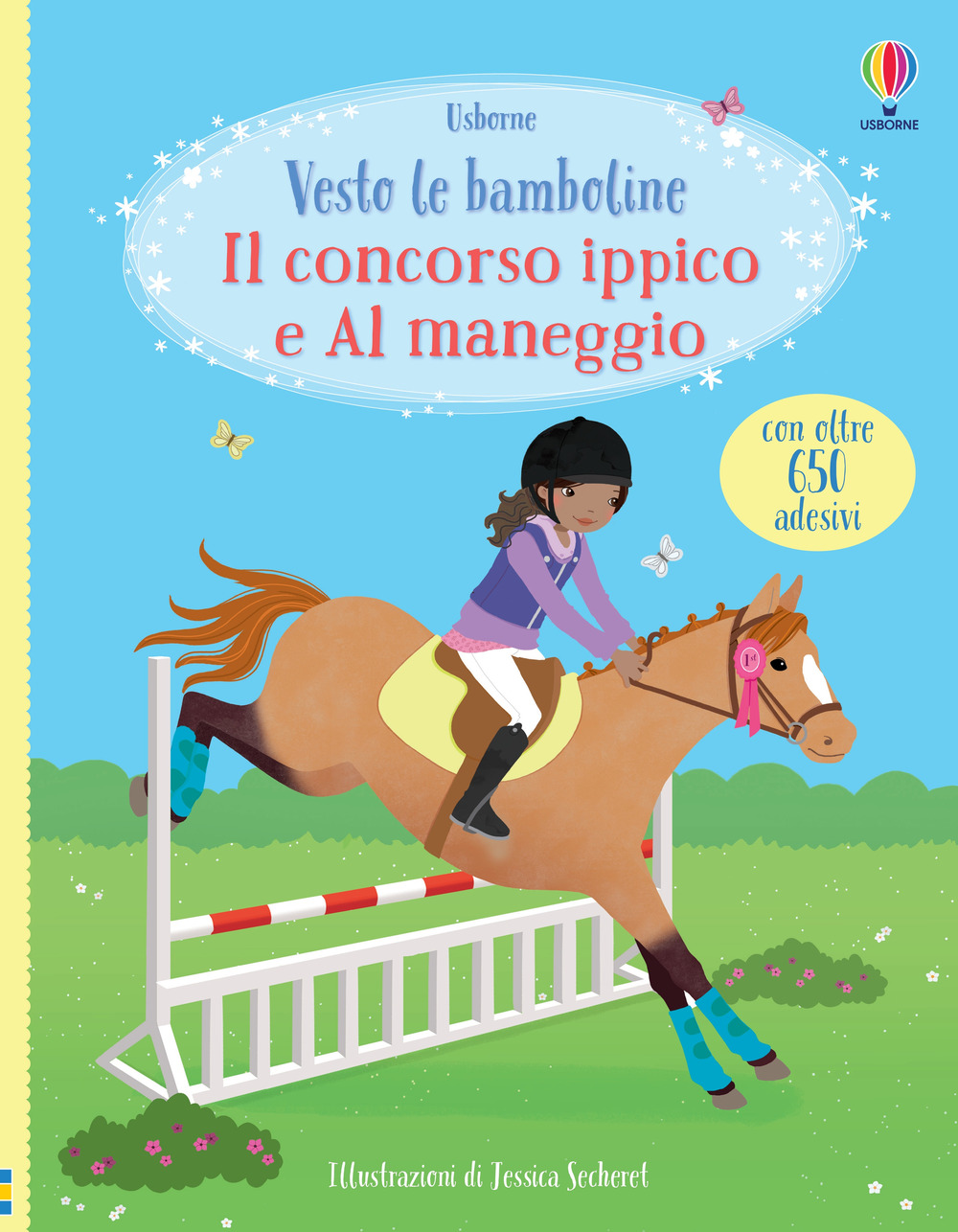Libro concorso ippico-Al maneggio. Con adesivi di Lucy Bowman - ean 9781474973120 - Usborne