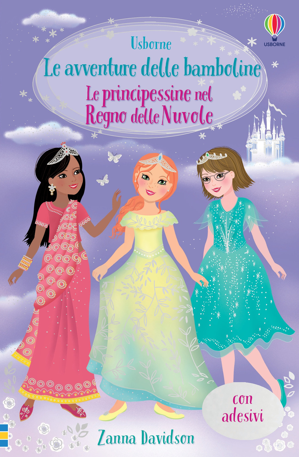 Libro principessine nel Regno delle Nuvole. Con adesivi di Zanna Davidson - ean 9781474977838 - Usborne