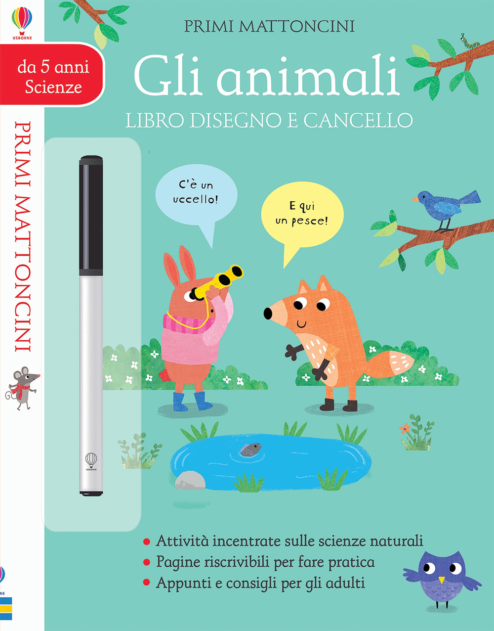 Libro animali. Libro disegno e cancello. Primi mattoncini scienze di Hannah Watson - ean 9781474983846 - Usborne