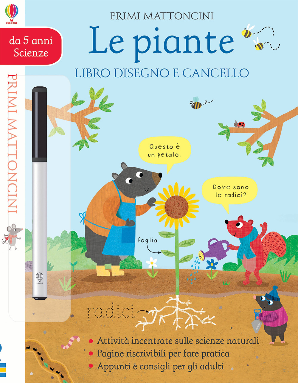 Libro piante. Libro disegno e cancello. Primi mattoncini scienze di Hannah Watson - ean 9781474983884 - Usborne