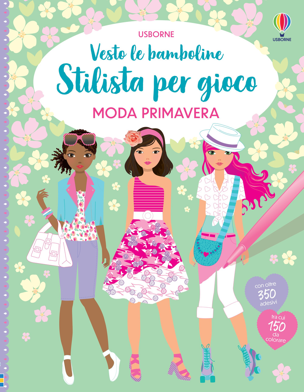 Libro Moda primavera. Con adesivi di Fiona Watt; Stella Baggott - ean 9781803700014 - Usborne