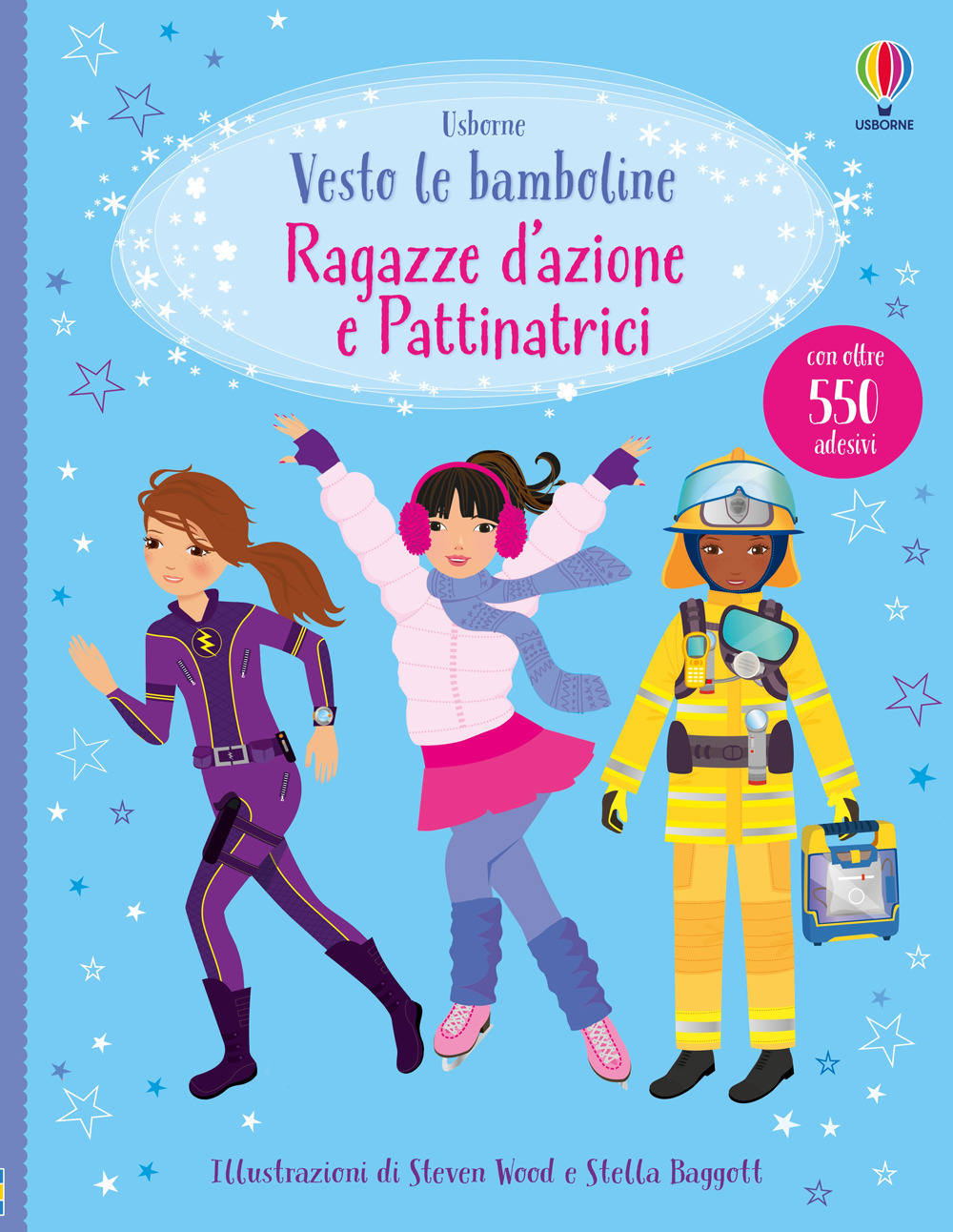 Libro Ragazze d'azione e pattinatrici. Con adesivi di Fiona Watt - ean 9781806072927 - Usborne