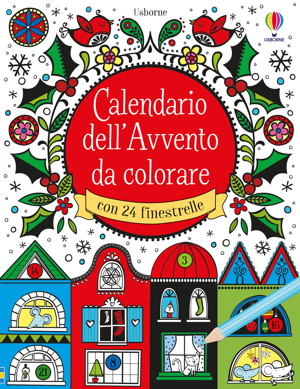 Libro Calendario dell'Avvento da colorare di Mary Cartwright - ean 9781836065128 - Usborne