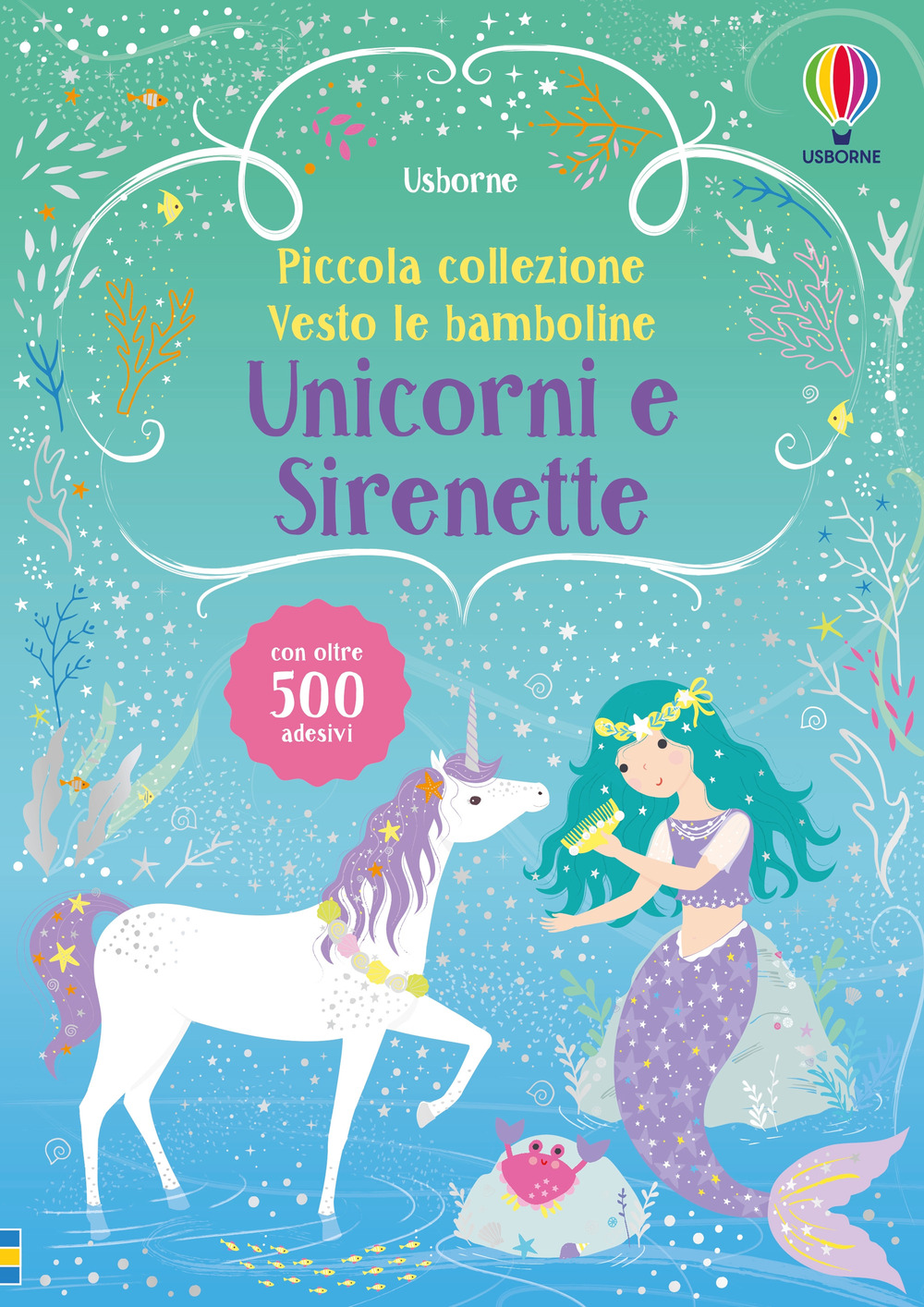 Libro Unicorni e sirenette. Con adesivi di Fiona Watt - ean 9781836069256 - Usborne