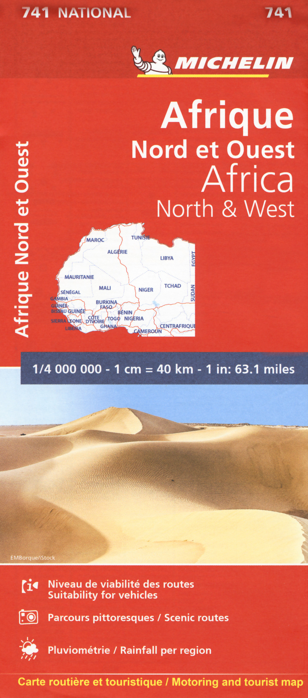 Libro Africa nord ovest 1:4.000.000 di  - ean 9782067172142 - Michelin Éditions