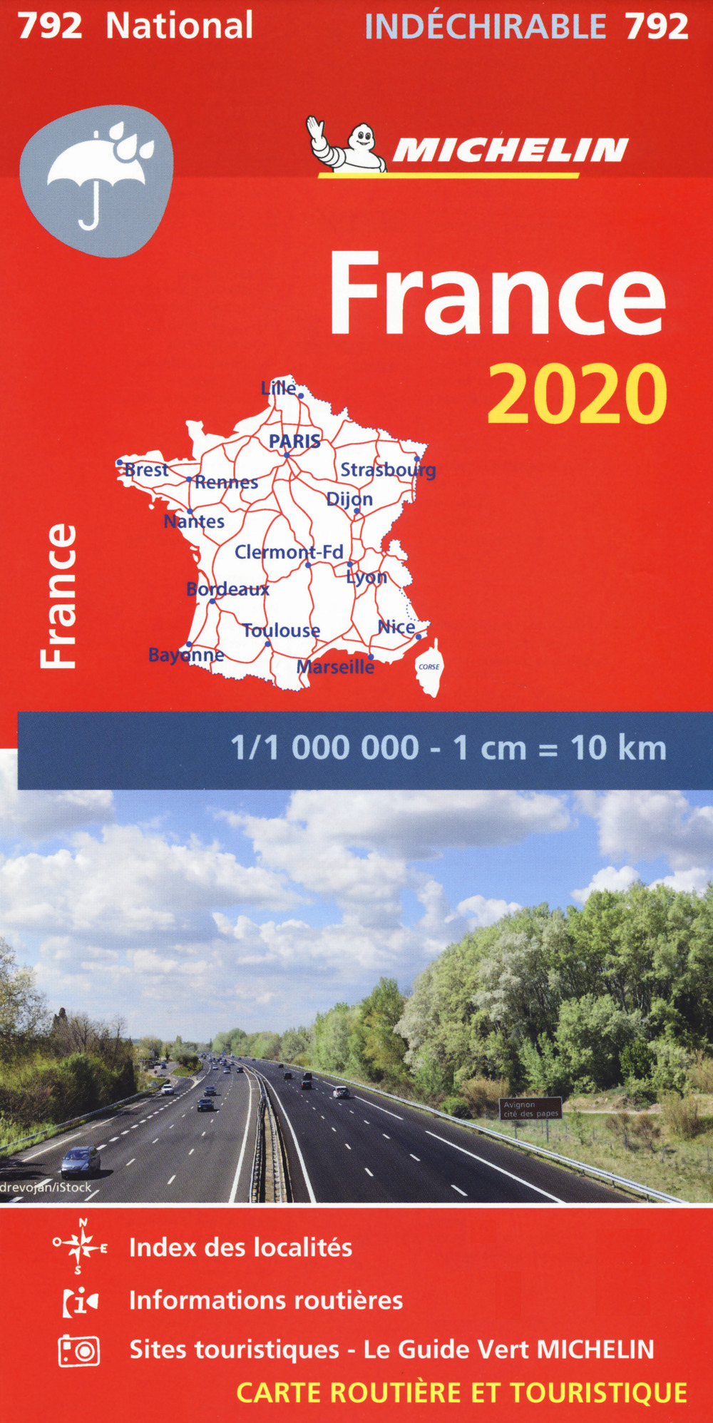 Libro France 2020 1:1.000.000 di  - ean 9782067242845 - Michelin Éditions