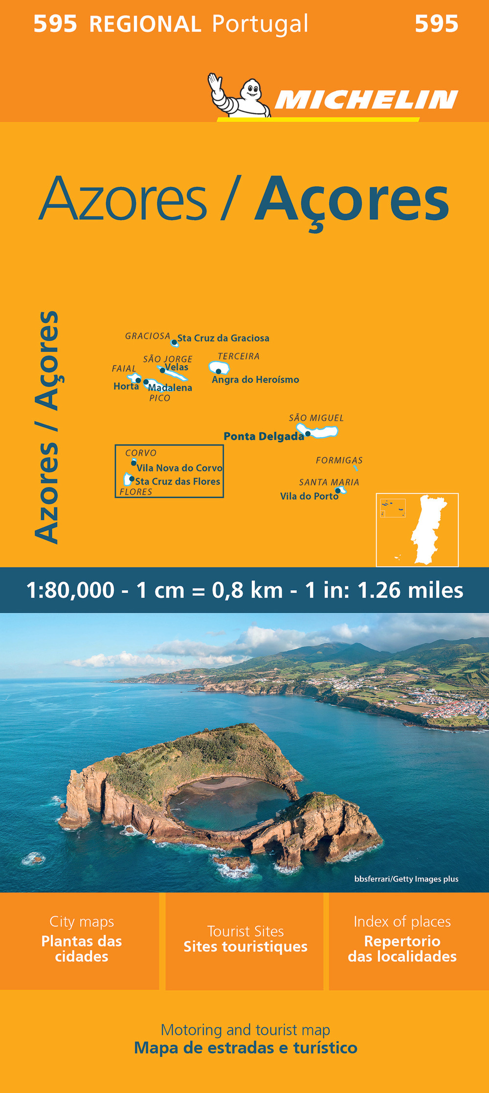 Libro Azores-Açores 1:80.000 di  - ean 9782067264298 - Michelin Éditions