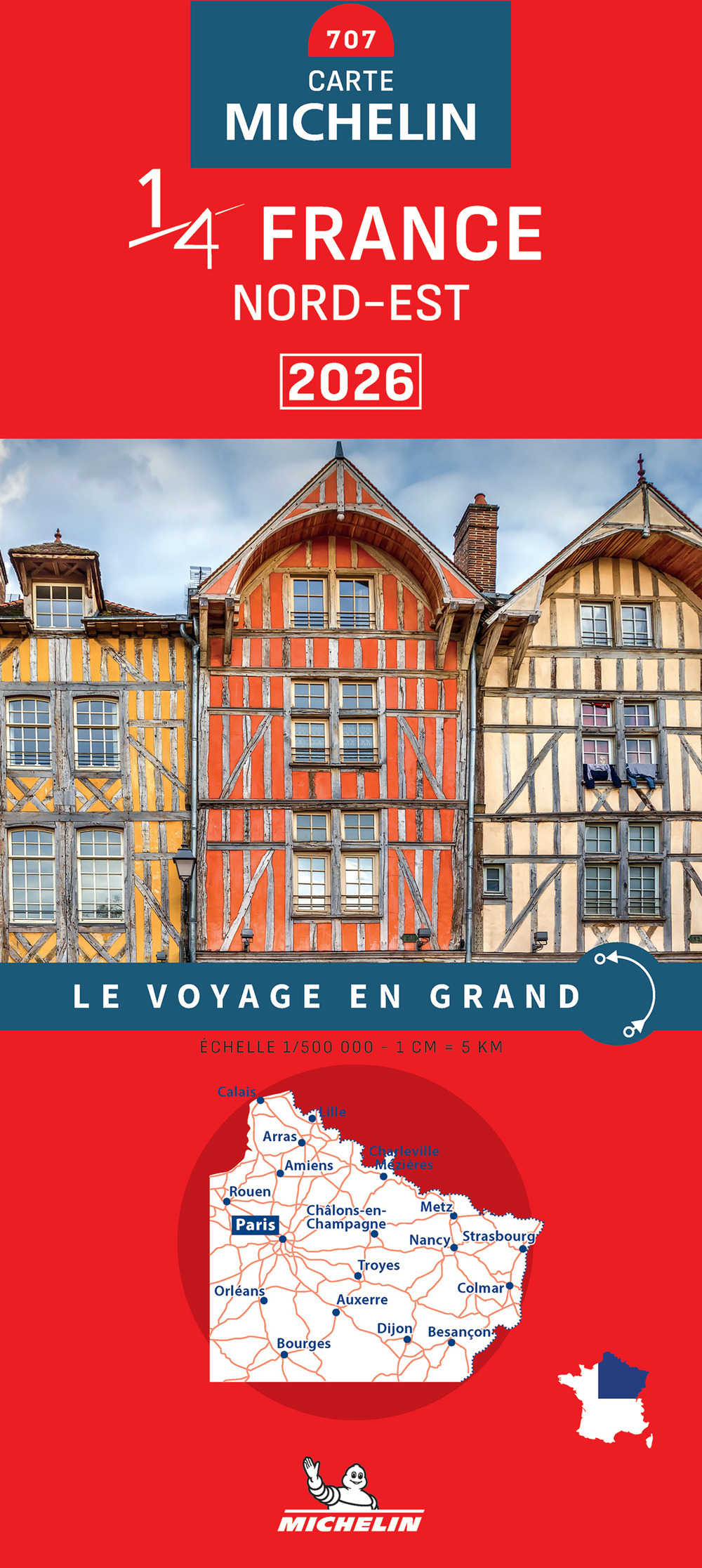 Libro France Nord-Est 1:500.000 di  - ean 9782067269743 - Michelin Éditions