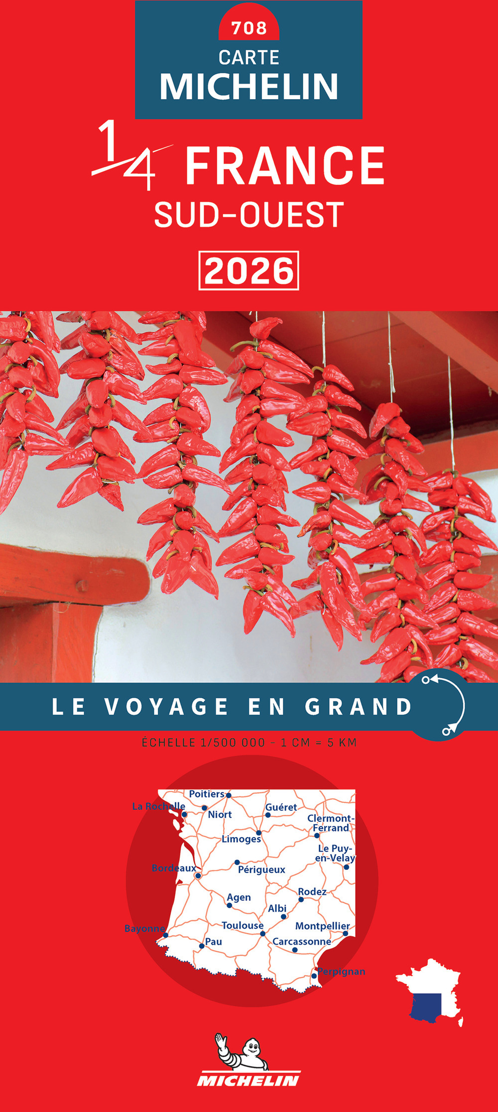 Libro France Sud-Ouest 1:500.000 di  - ean 9782067269750 - Michelin Éditions