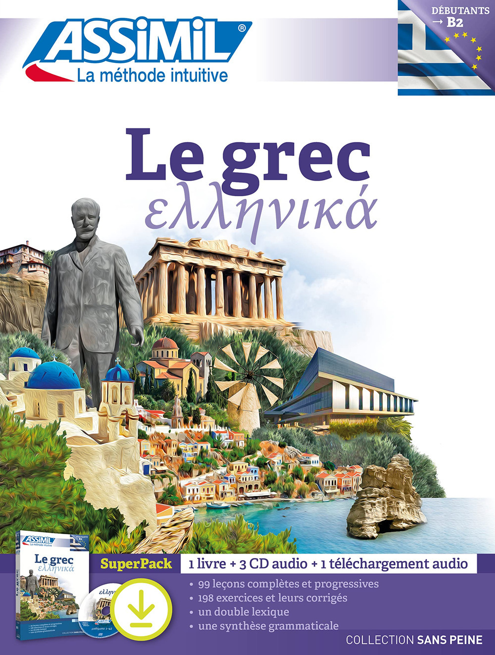 Libro grec. Débutants B2 di Jean-Pierre Guglielmi - ean 9782700581300 - Assimil Italia