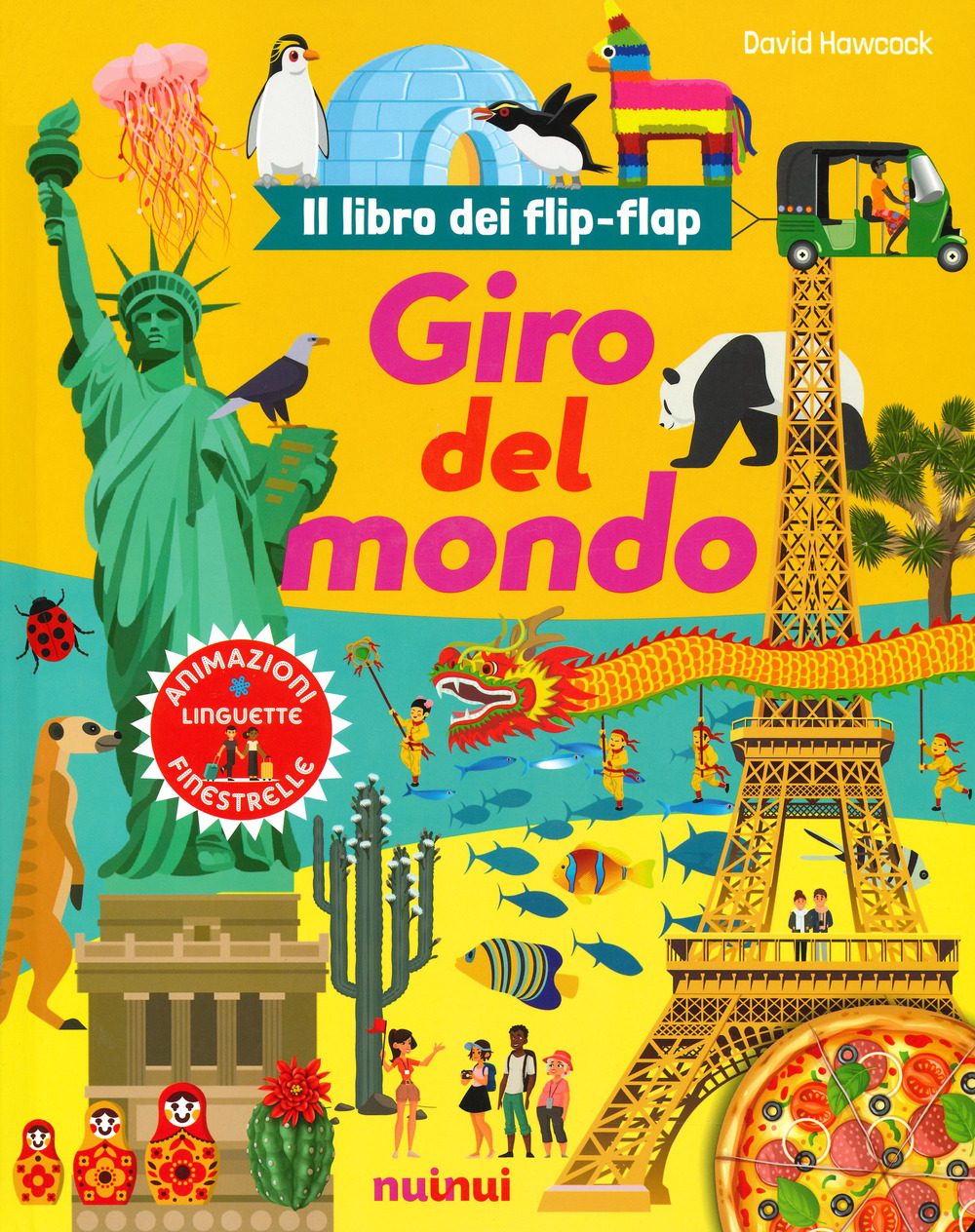 Libro Giro del mondo. Il libro dei flip-flap di David Hawcock - ean 9782889353583 - Nuinui