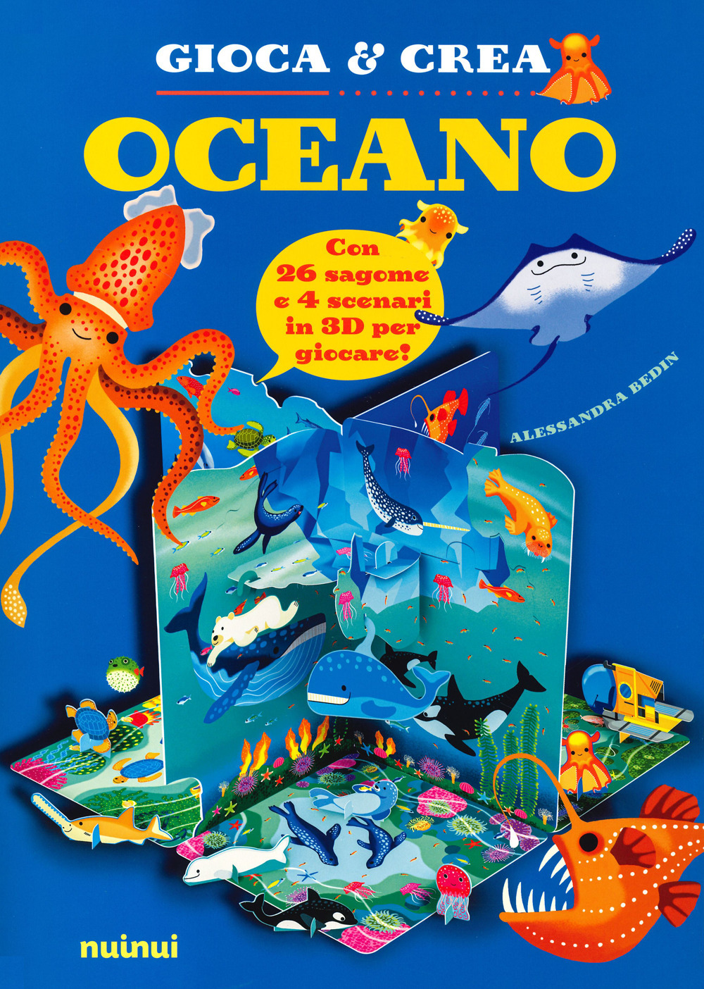 Libro Oceano. Gioca e crea di Alessandra Bedin; Alberto Bertolazzi - ean 9782889354207 - Nuinui