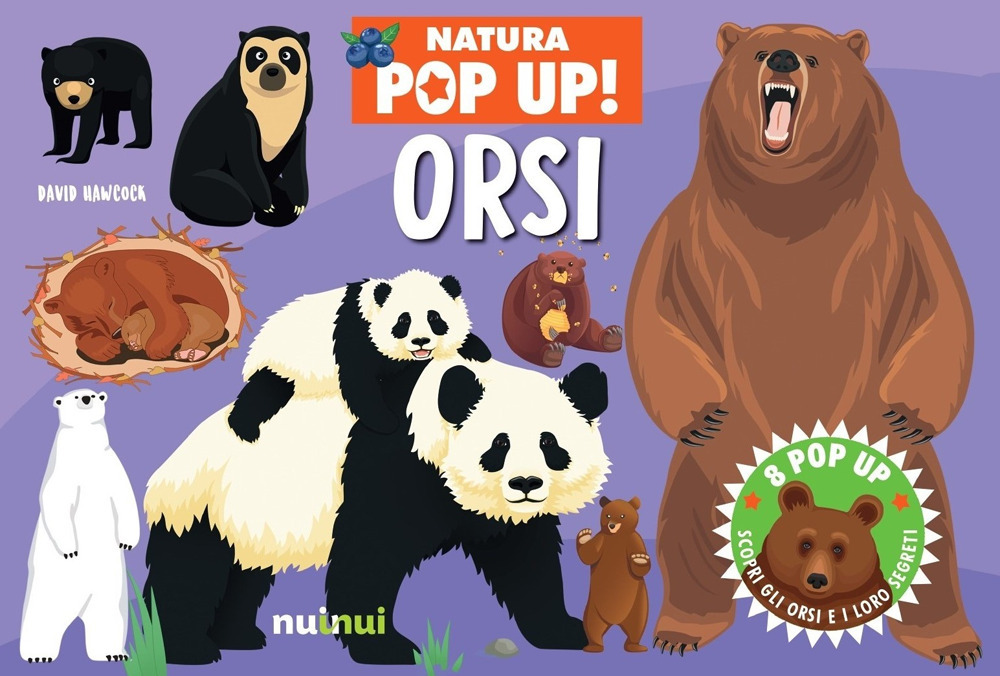 Libro Orsi. Natura pop-up! di David Hawcock - ean 9782889750528 - Nuinui