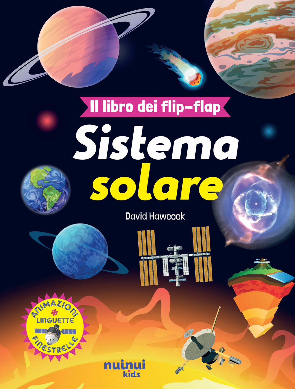 Libro sistema solare. Il libro dei flip-flap di David Hawcock - ean 9782889751884 - Nuinui