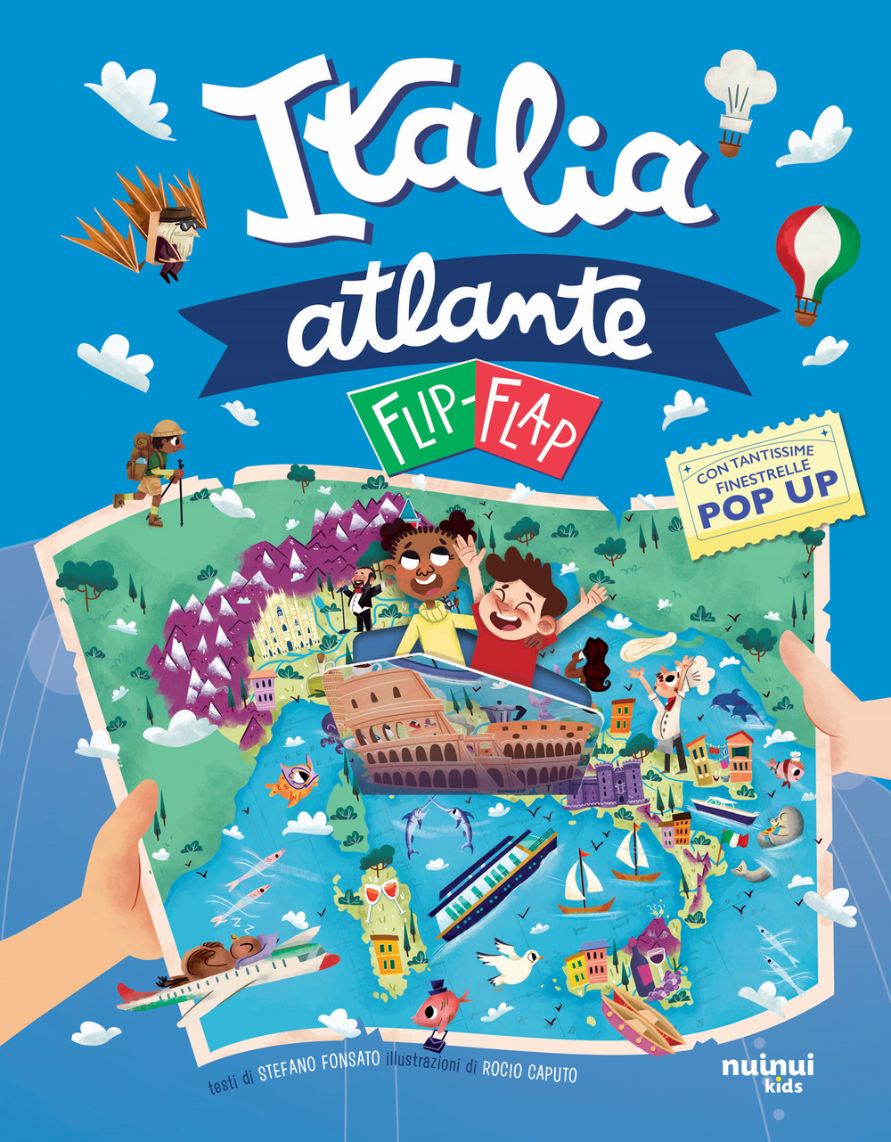 Libro Atlante d'Italia flip-flap. Viaggi intorno al mondo di Stefano Fonsato - ean 9782889752621 - Nuinui