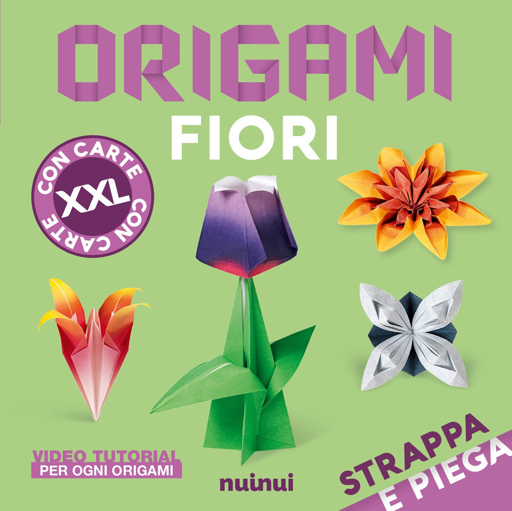 Libro Strappa e piega XXL. Origami fiori di  - ean 9782889758326 - Nuinui