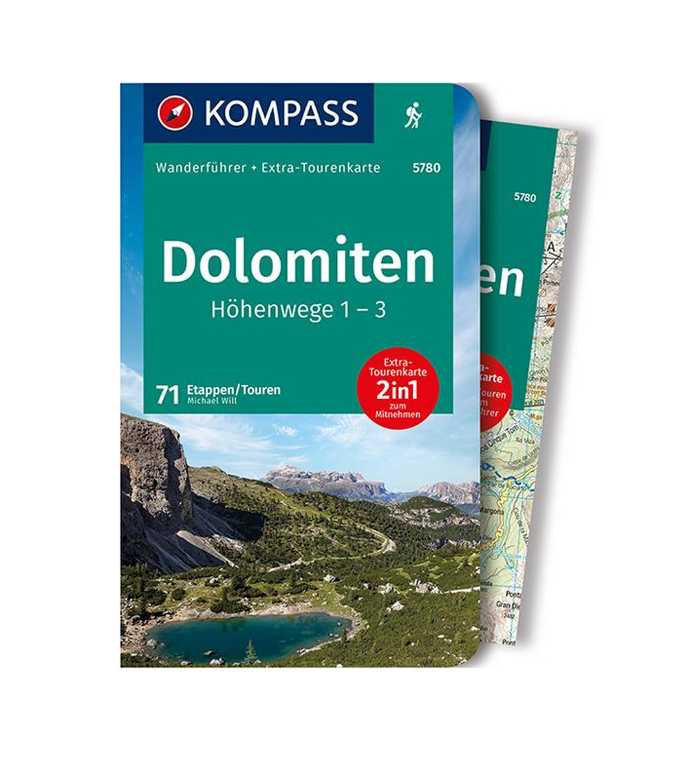 Libro Guida escursionistica n. 5780. Dolomiten Höhenwege 1-3 di  - ean 9783991211402 - Kompass