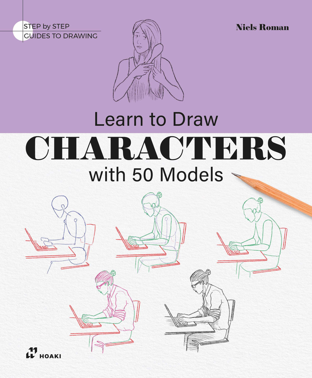 Libro Learn to draw characters with 50 models di Niels Roman - ean 9788410650657 - Hoaki