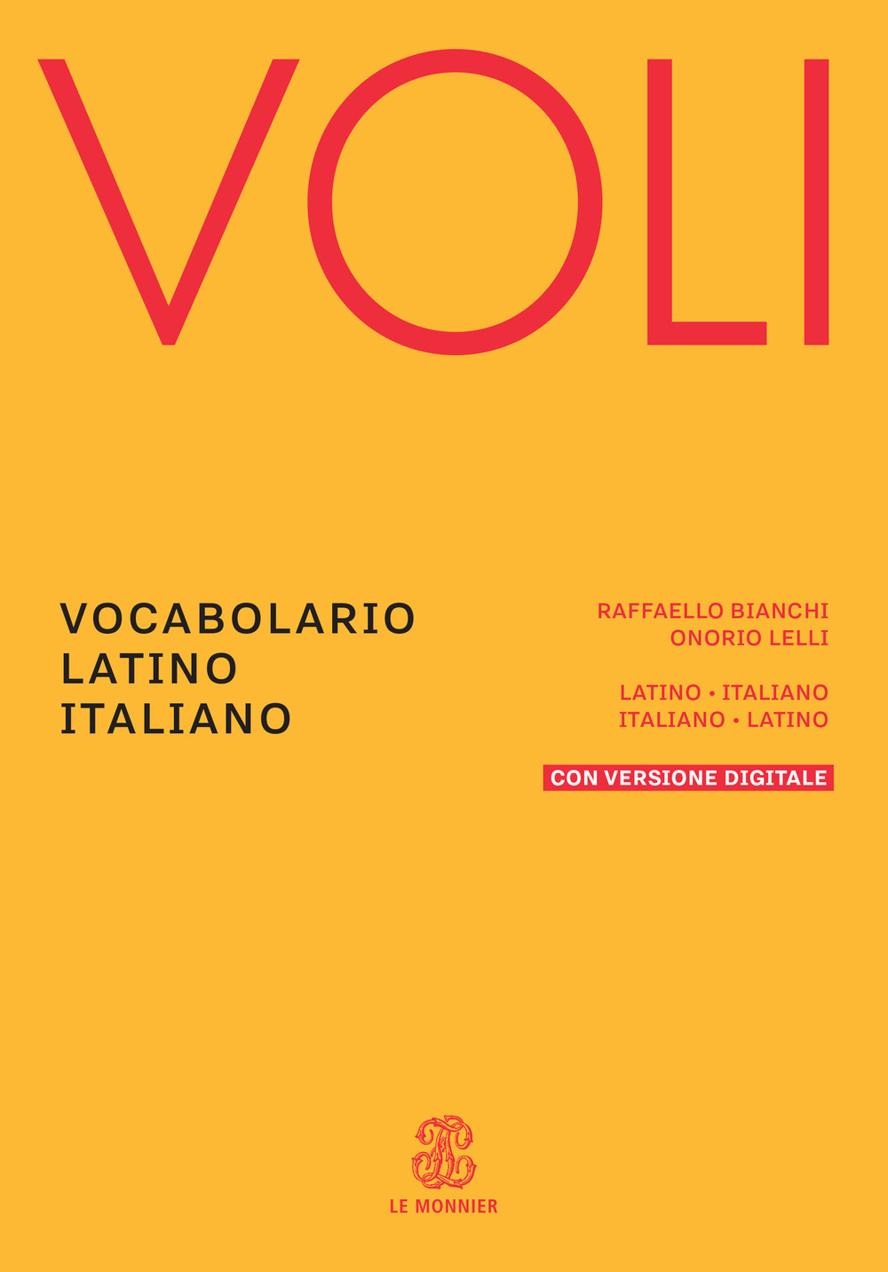 Libro Voli. Vocabolario latino italiano