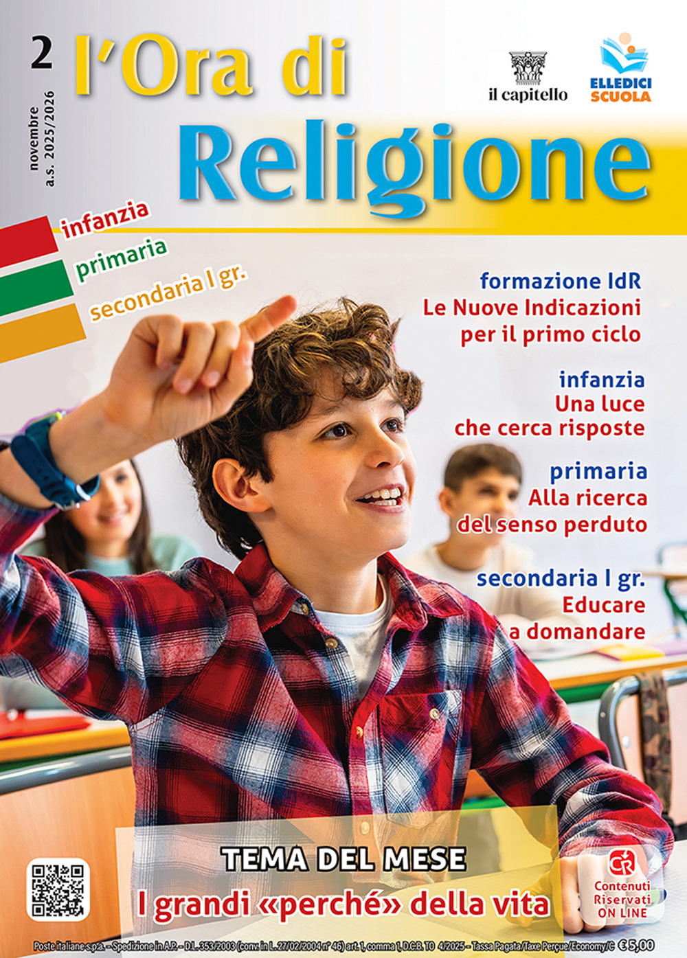 Libro Ora di religione di  - ean 9788801202625 - Editrice Elledici