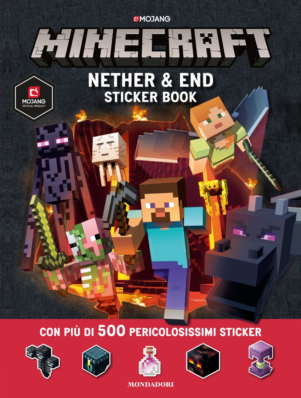 Libro Minecraft. Nether & End sticker book. Con adesivi di  - ean 9788804731085 - Mondadori