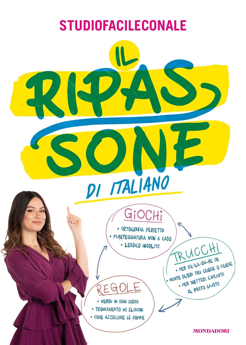 Libro ripassone di italiano di StudioFacileConAle - ean 9788804773542 - Mondadori