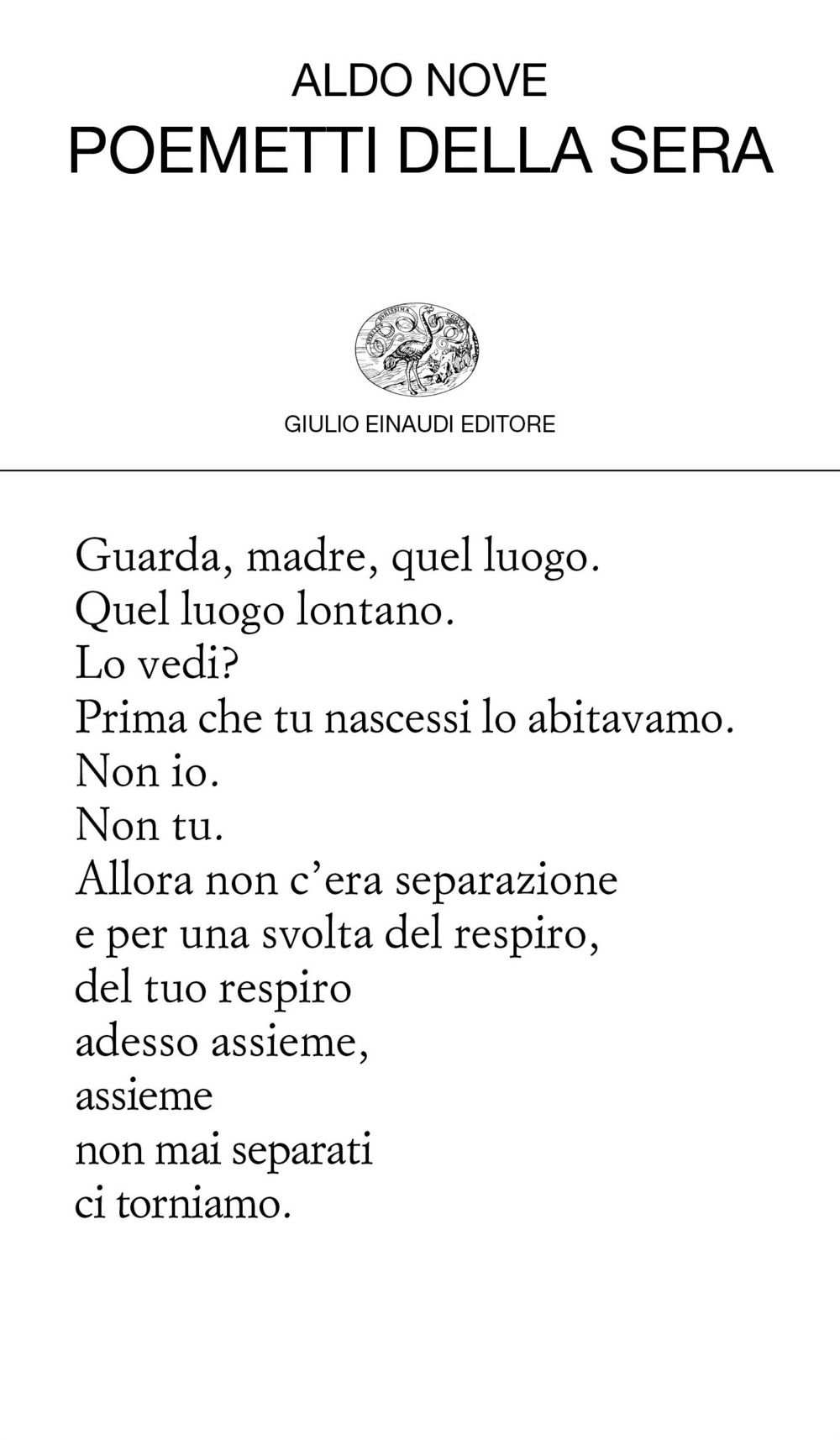 Libro Poemetti della sera di Aldo Nove - ean 9788806243555 - Einaudi