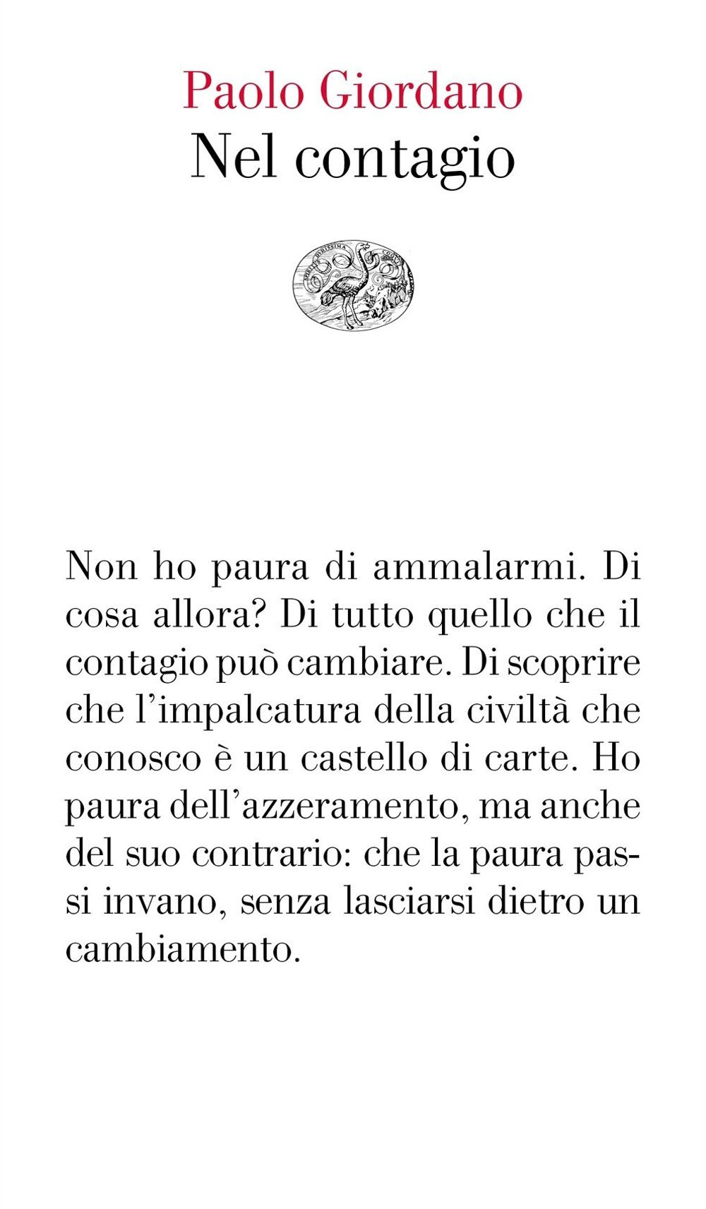 Libro Nel contagio di Paolo Giordano - ean 9788806246761 - Einaudi