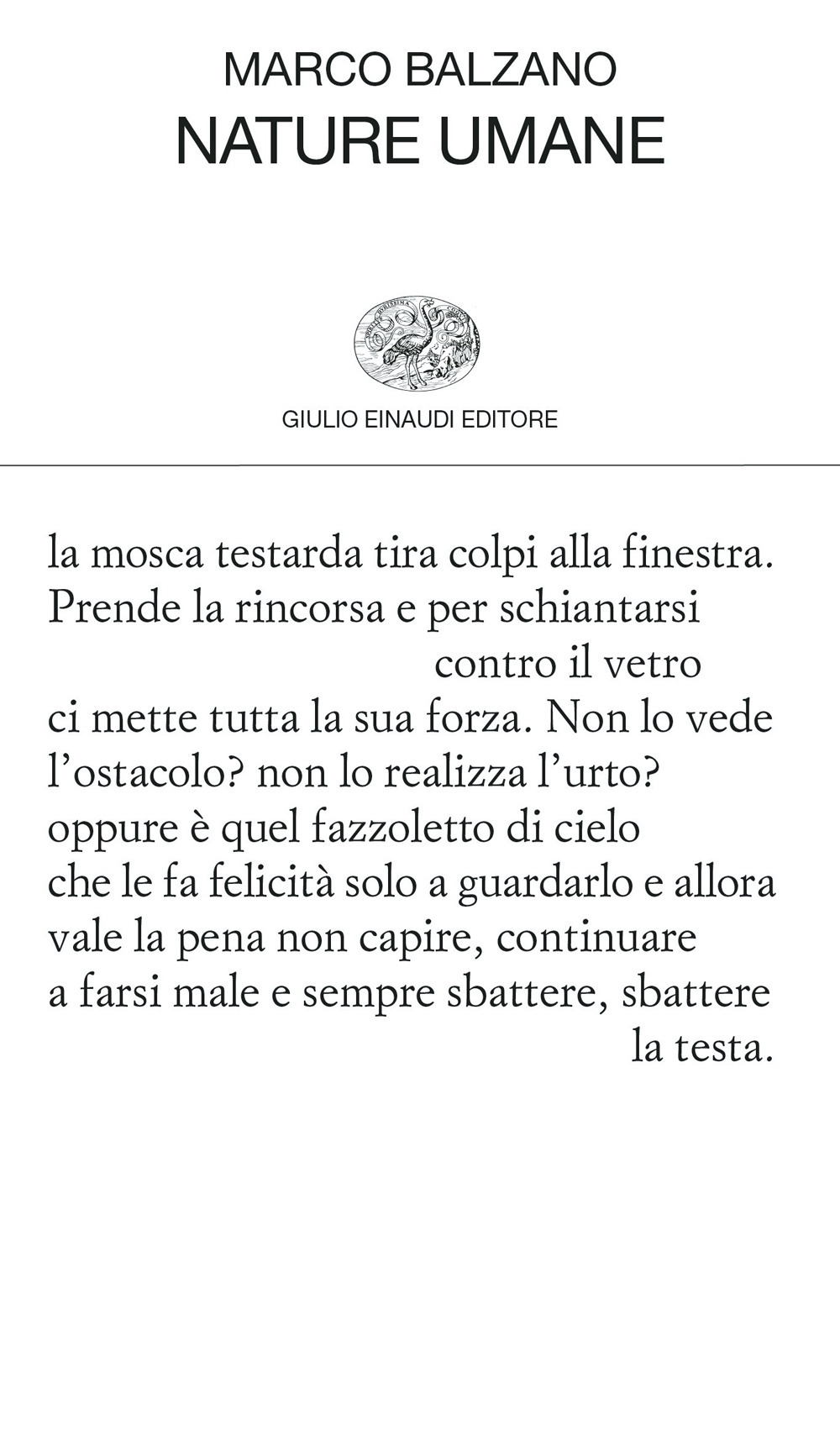 Libro Nature umane di Marco Balzano - ean 9788806247041 - Einaudi