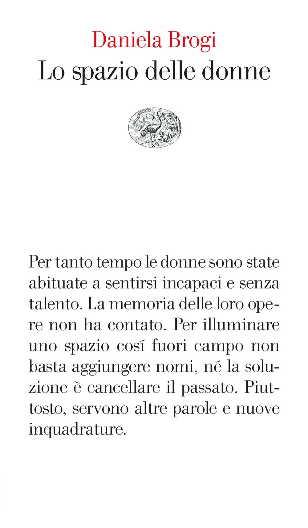 Libro spazio delle donne di Daniela Brogi - ean 9788806250980 - Einaudi