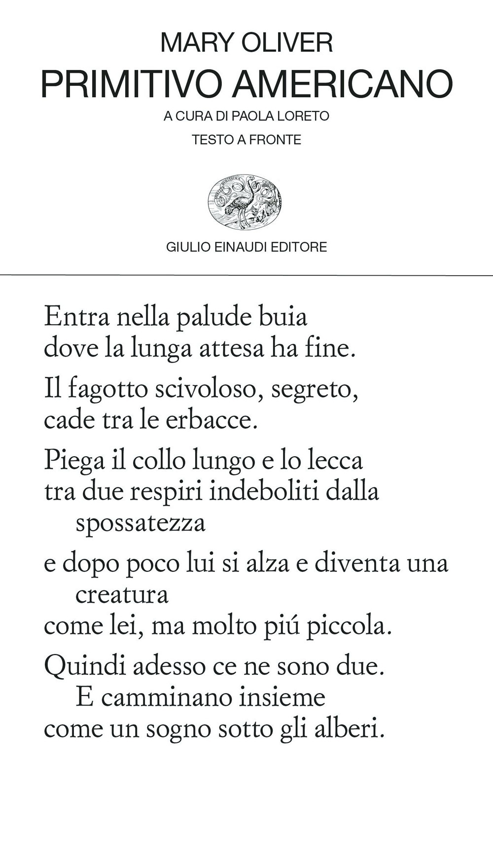 Libro Primitivo americano. Testo inglese a fronte di Mary Oliver - ean 9788806259044 - Einaudi