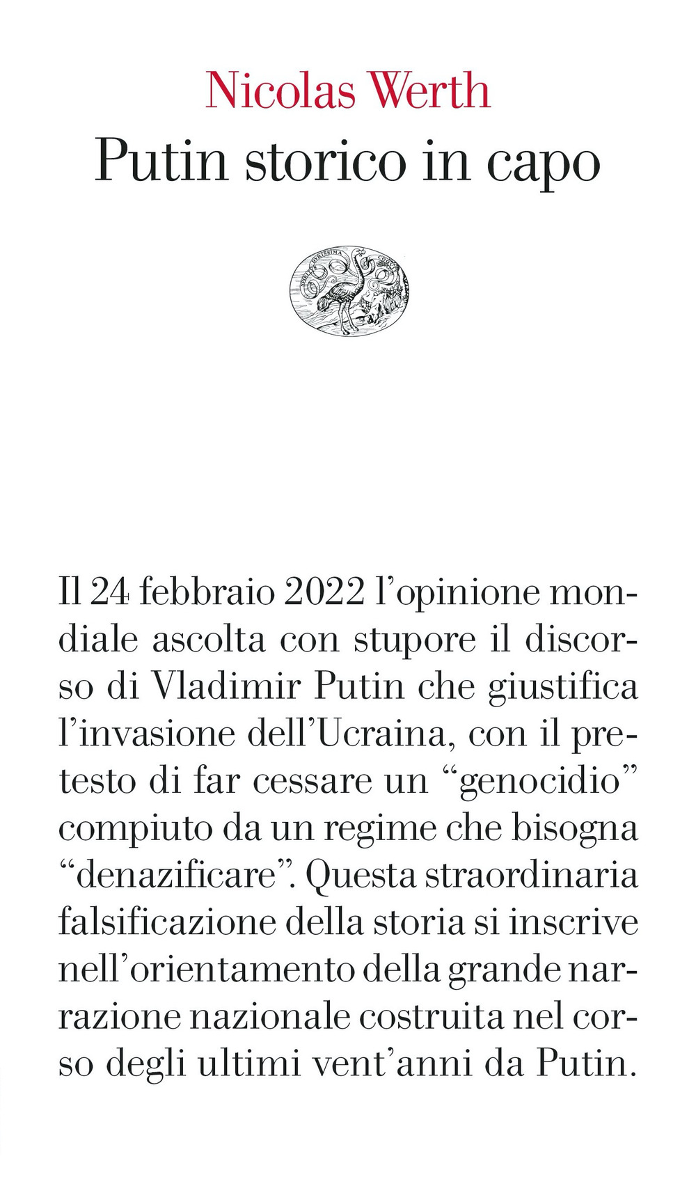 Libro Putin storico in capo di Nicolas Werth - ean 9788806260392 - Einaudi